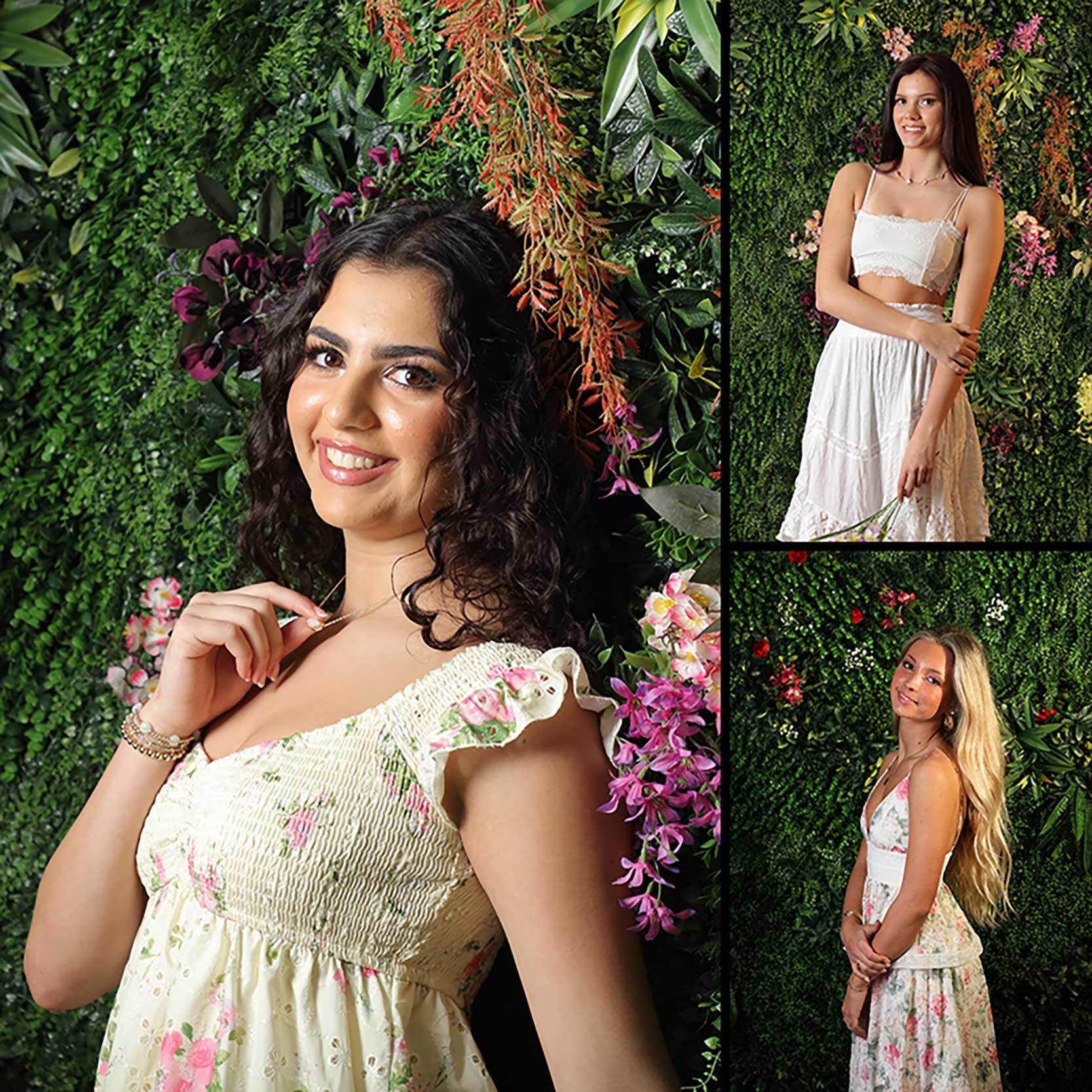 Photo Collage of the Garden Wall Backdrop